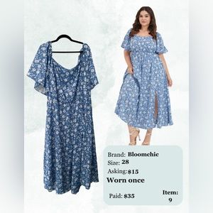 Worn once, in new condition